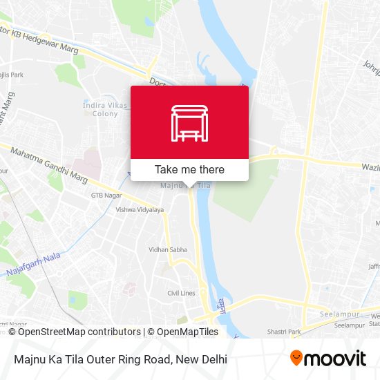 Majnu Ka Tila Outer Ring Road map