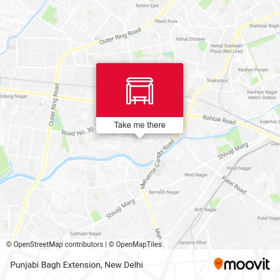 Punjabi Bagh Extension map