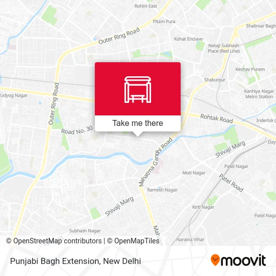 Punjabi Bagh Extension map