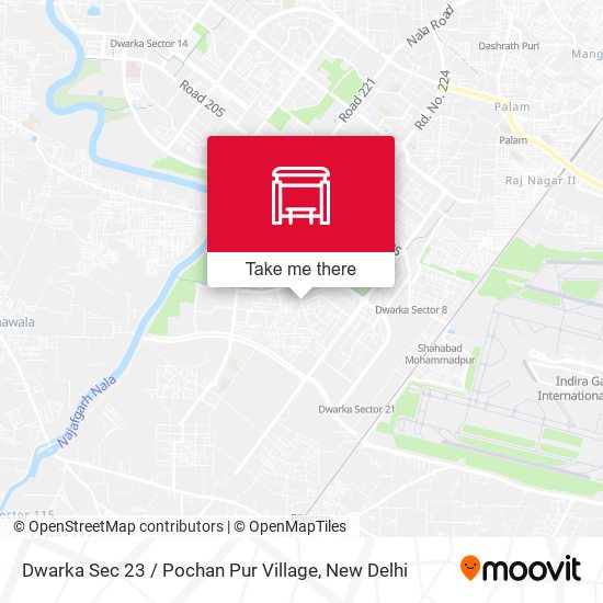 Dwarka Sec 23 / Pochan Pur Village map