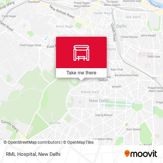 RML Hospital map