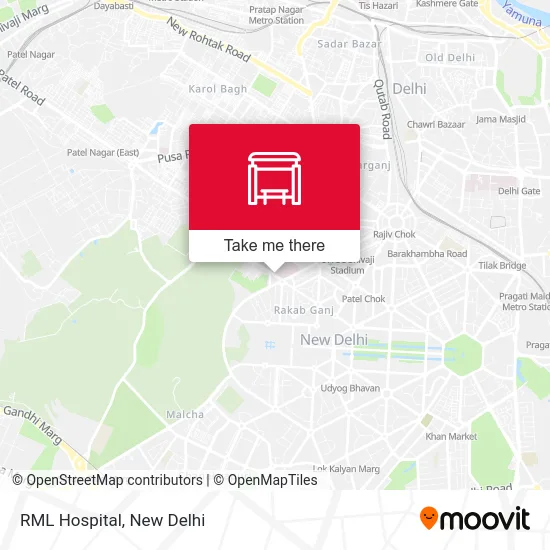 RML Hospital map