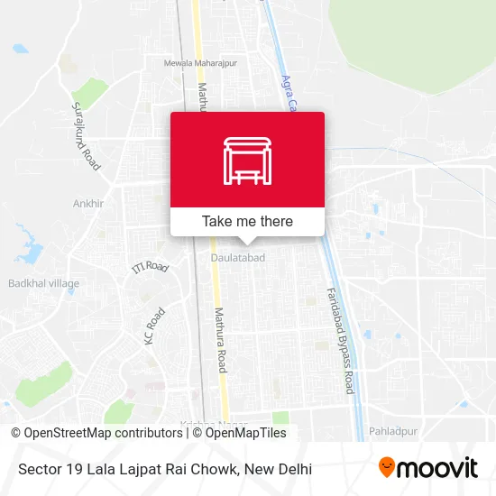 Sector 19 Lala Lajpat Rai Chowk map
