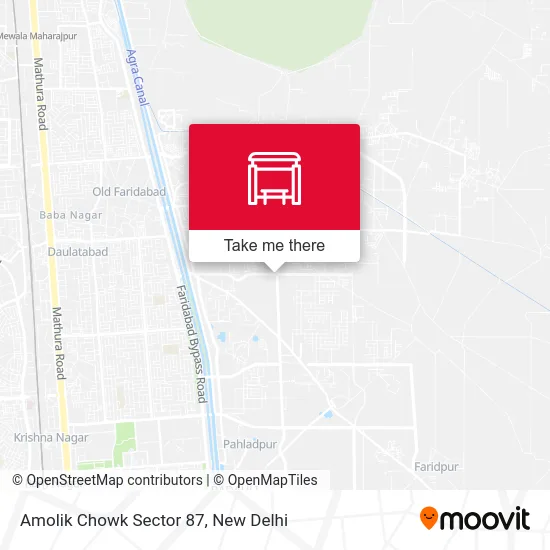 Amolik Chowk Sector 87 map