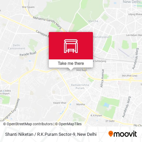 Shanti Niketan / R.K.Puram Sector-9 map