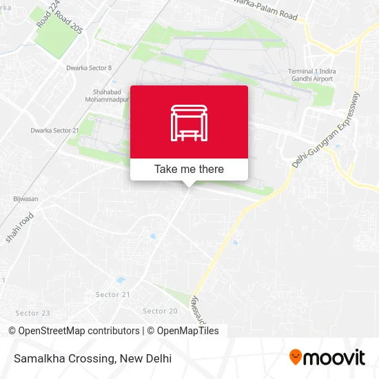 Samalkha Crossing map