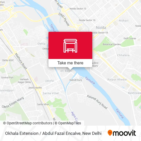 Okhala Extension / Abdul Fazal Encalve map