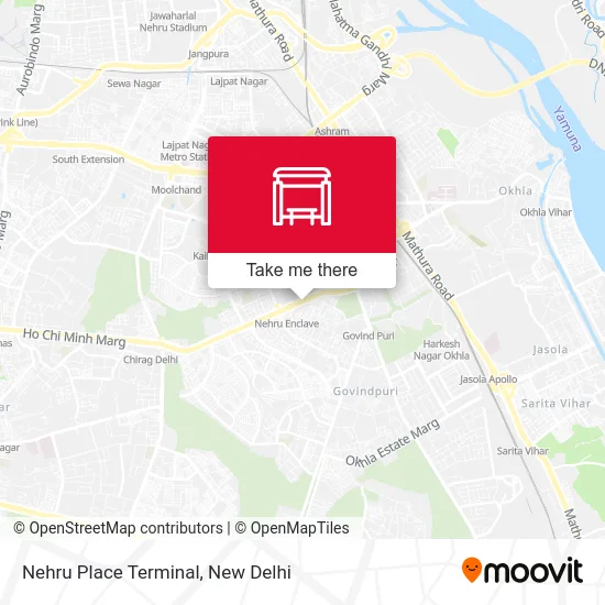 Nehru Place Terminal map