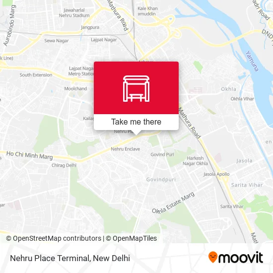 Nehru Place Terminal map