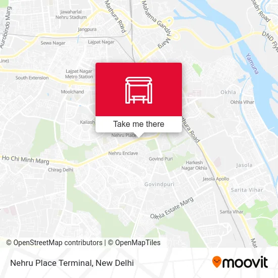 Nehru Place Terminal map