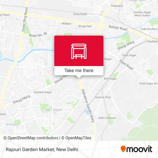 Rajouri Garden Market map