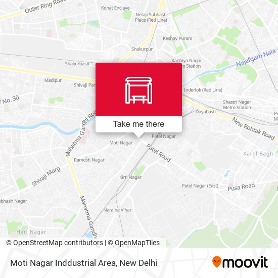 Moti Nagar Inddustrial Area map