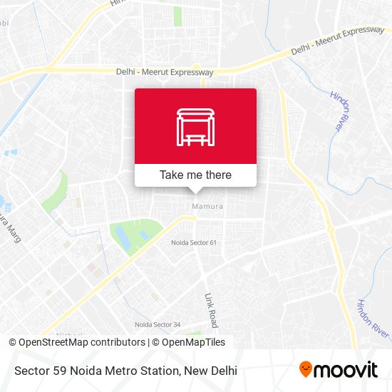 Sector 59 Noida Metro Station map