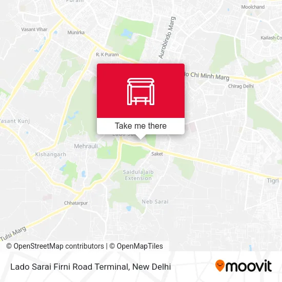 Lado Sarai Firni Road Terminal map