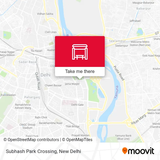 Subhash Park Crossing map