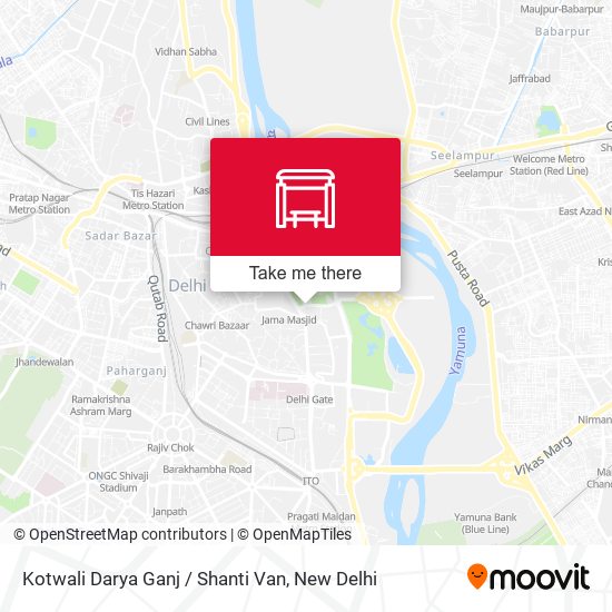Kotwali Darya Ganj / Shanti Van map