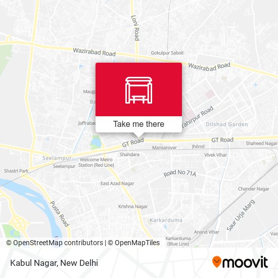 Kabul Nagar map