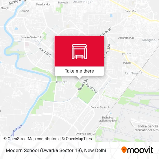 Modern School (Dwarka Sector 19) map