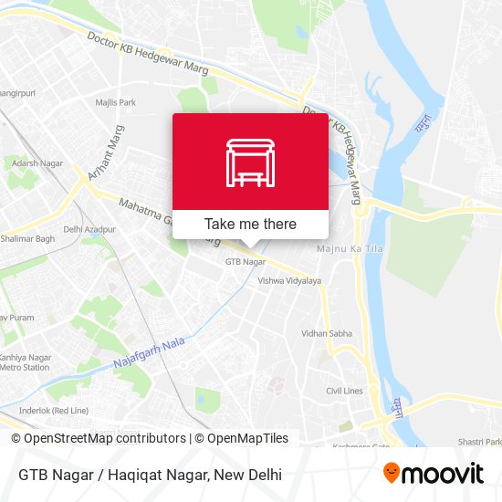 GTB Nagar / Haqiqat Nagar map