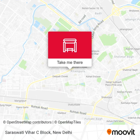 Saraswati Vihar C Block map