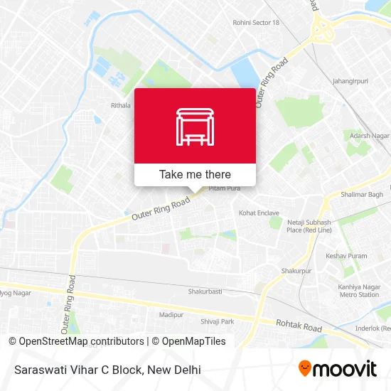 Saraswati Vihar C Block map