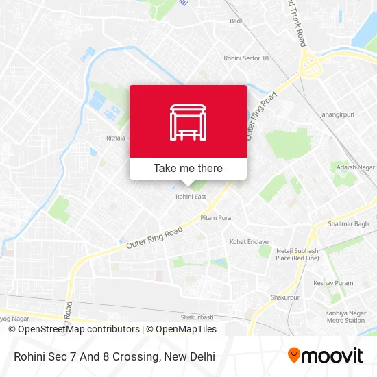 Rohini Sec 7 And 8 Crossing map