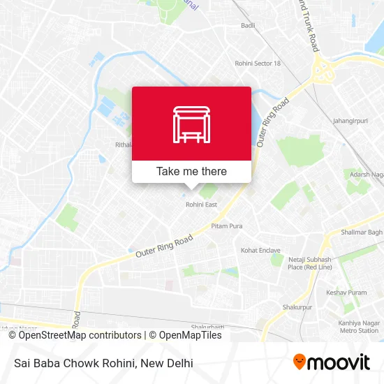 Sai Baba Chowk Rohini map