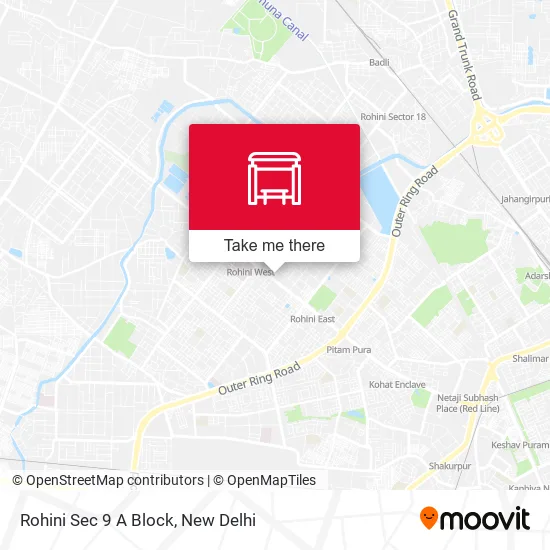 Rohini Sec 9 A Block map