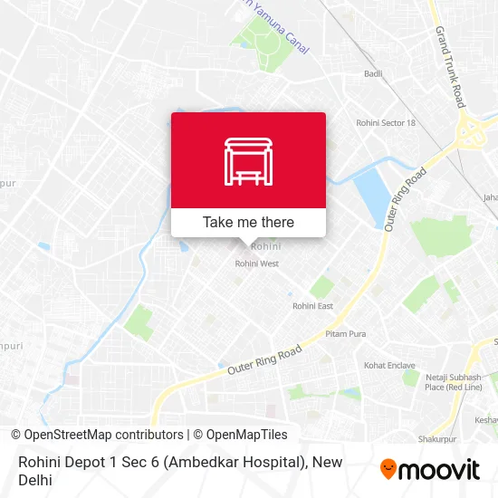 Rohini Depot 1 Sec 6 (Ambedkar Hospital) map