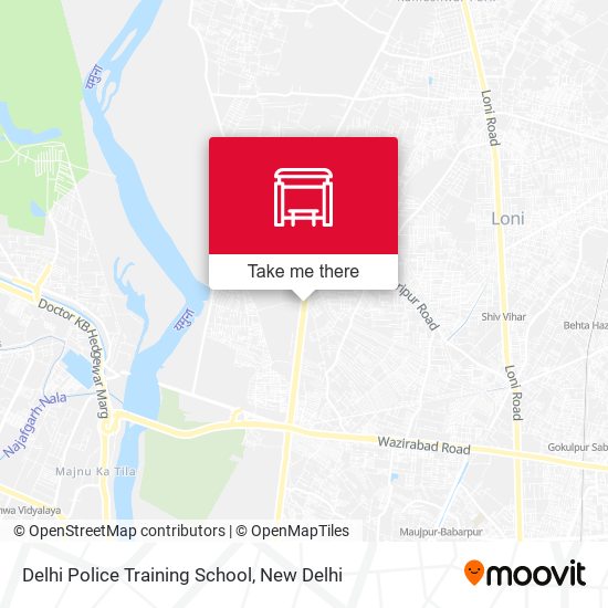 Delhi Police Training School map