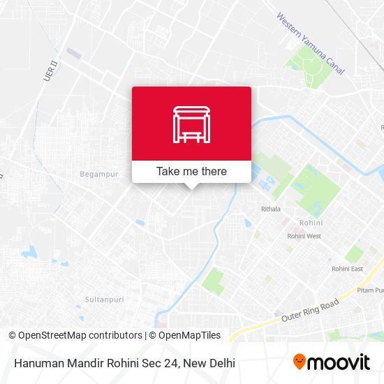 Hanuman Mandir Rohini Sec 24 map