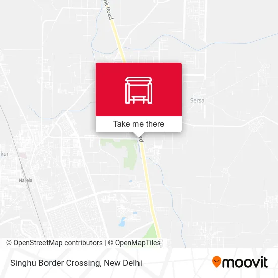 Singhu Border Crossing map