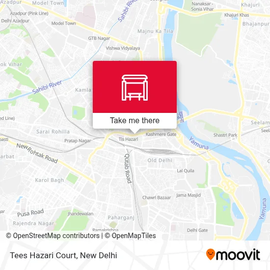 Tees Hazari Court map