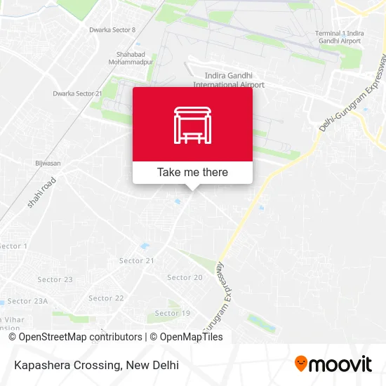 Kapashera Crossing map