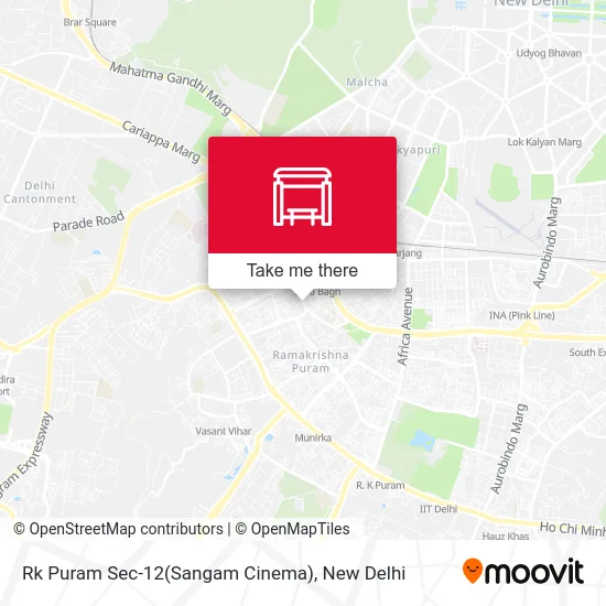 Rk Puram Sec-12(Sangam Cinema) map