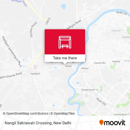 Nangli Sakrawati Crossing map