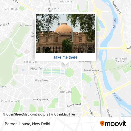 Baroda House map