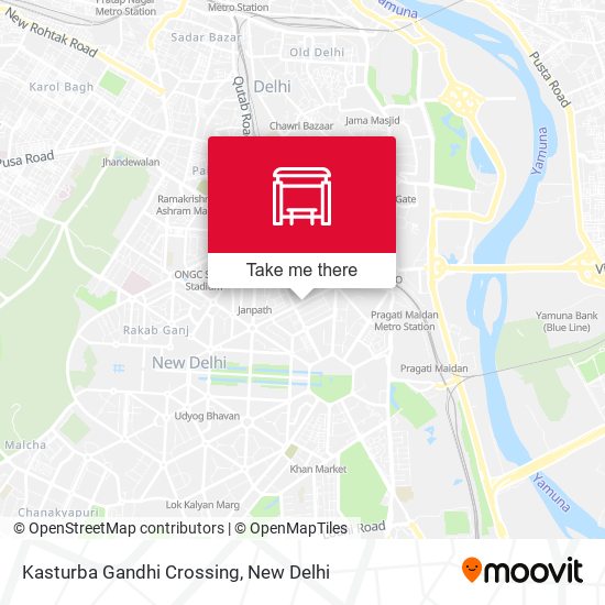 Kasturba Gandhi Crossing map