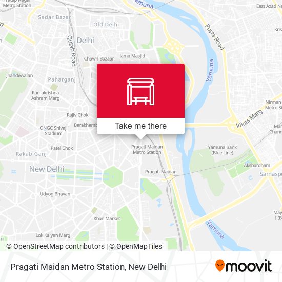 Pragati Maidan Metro Station map