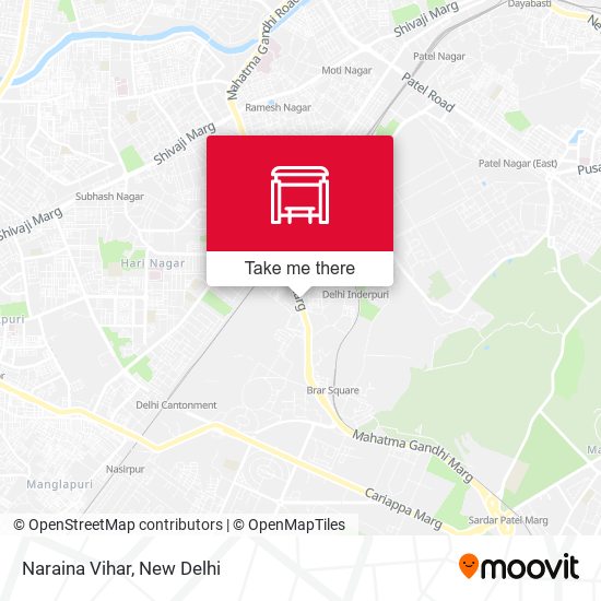 Naraina Vihar map