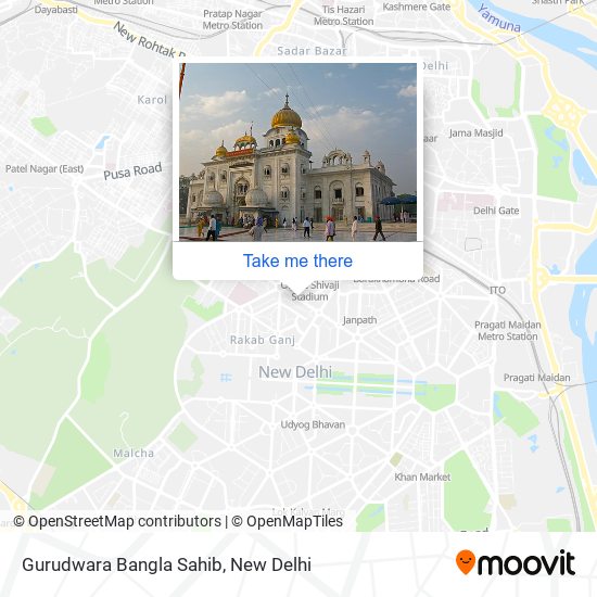 Gurudwara Bangla Sahib map