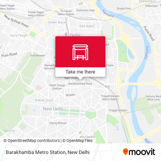 Barakhamba Metro Station map