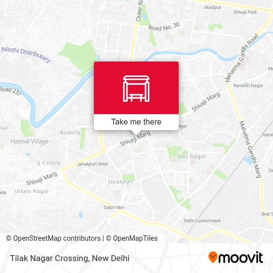 Tilak Nagar Crossing map
