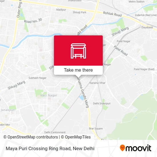 Maya Puri Crossing Ring Road map