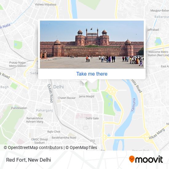 Red Fort map