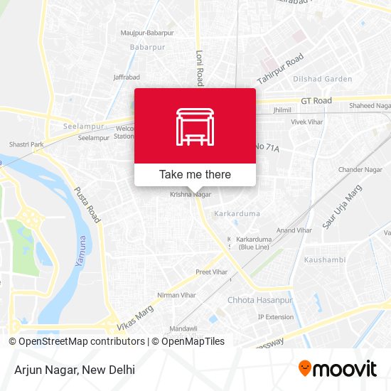 Arjun Nagar map