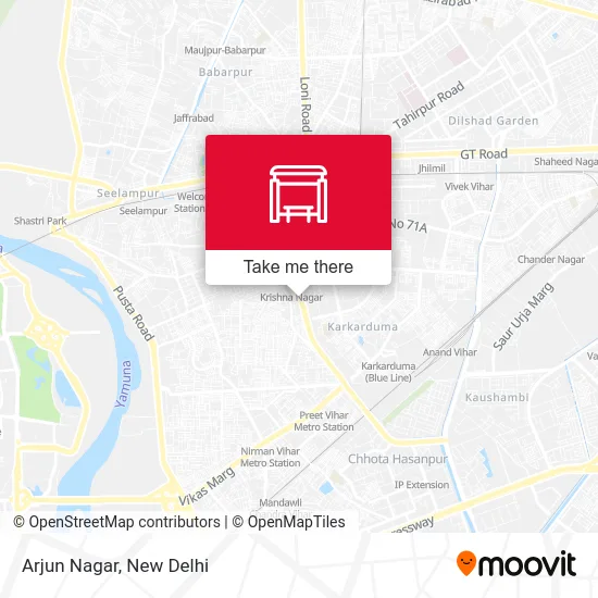 Arjun Nagar map