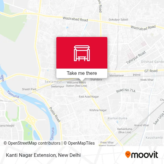 Kanti Nagar Extension map