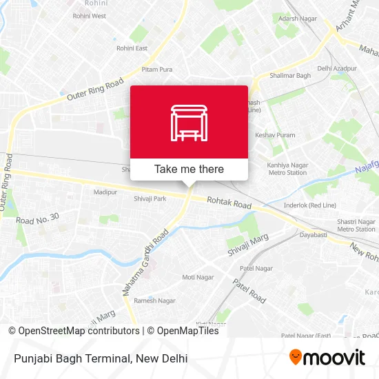 Punjabi Bagh Terminal map