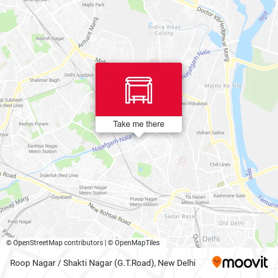 Roop Nagar / Shakti Nagar (G.T.Road) map
